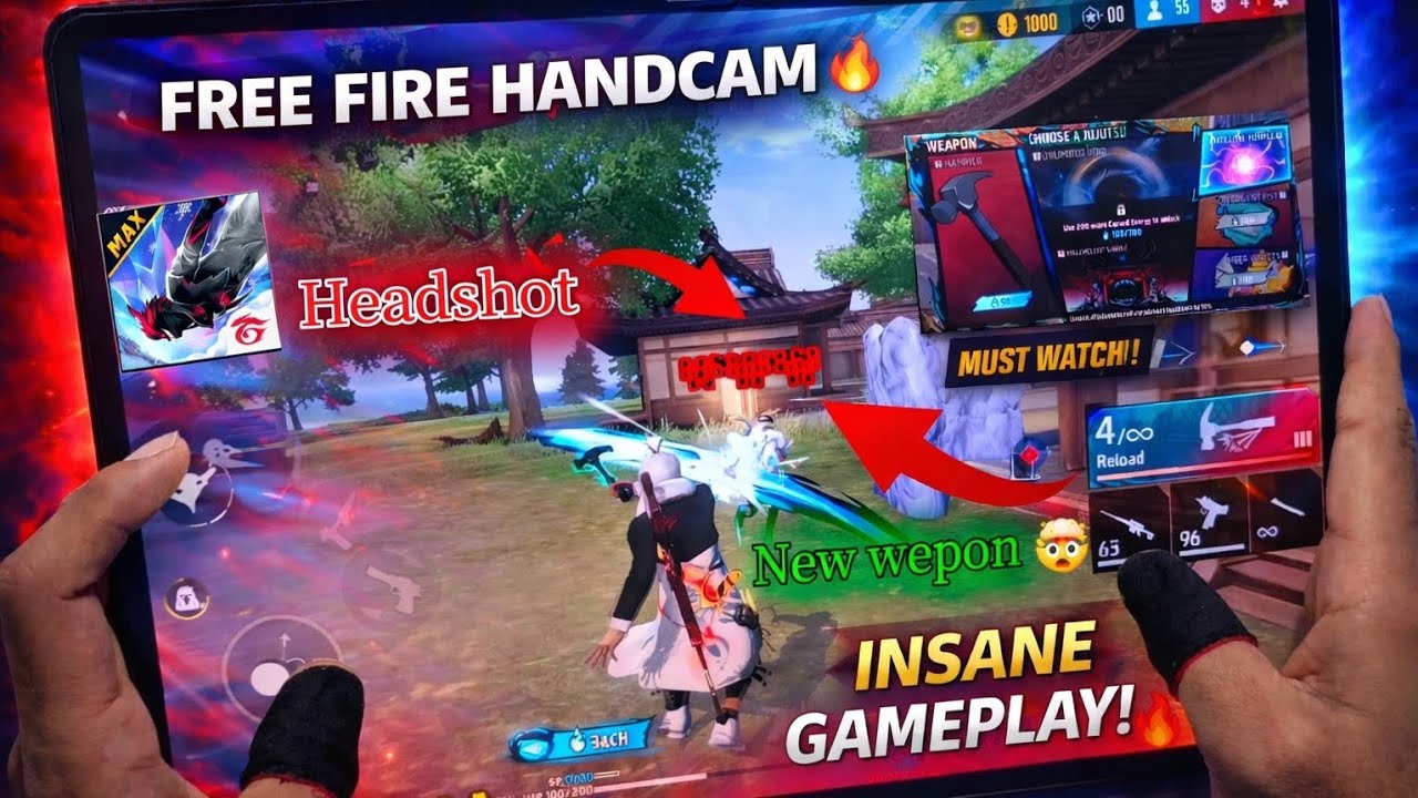 Free Fire New Update 😱 | Handcam Gameplay | Insane Changes 🔥