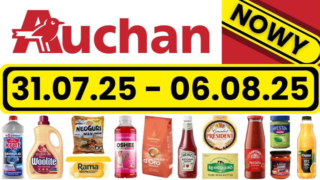 AUCHAN Polska NOWA KATALOG! | 31.07.2025 - 06.08.2025!