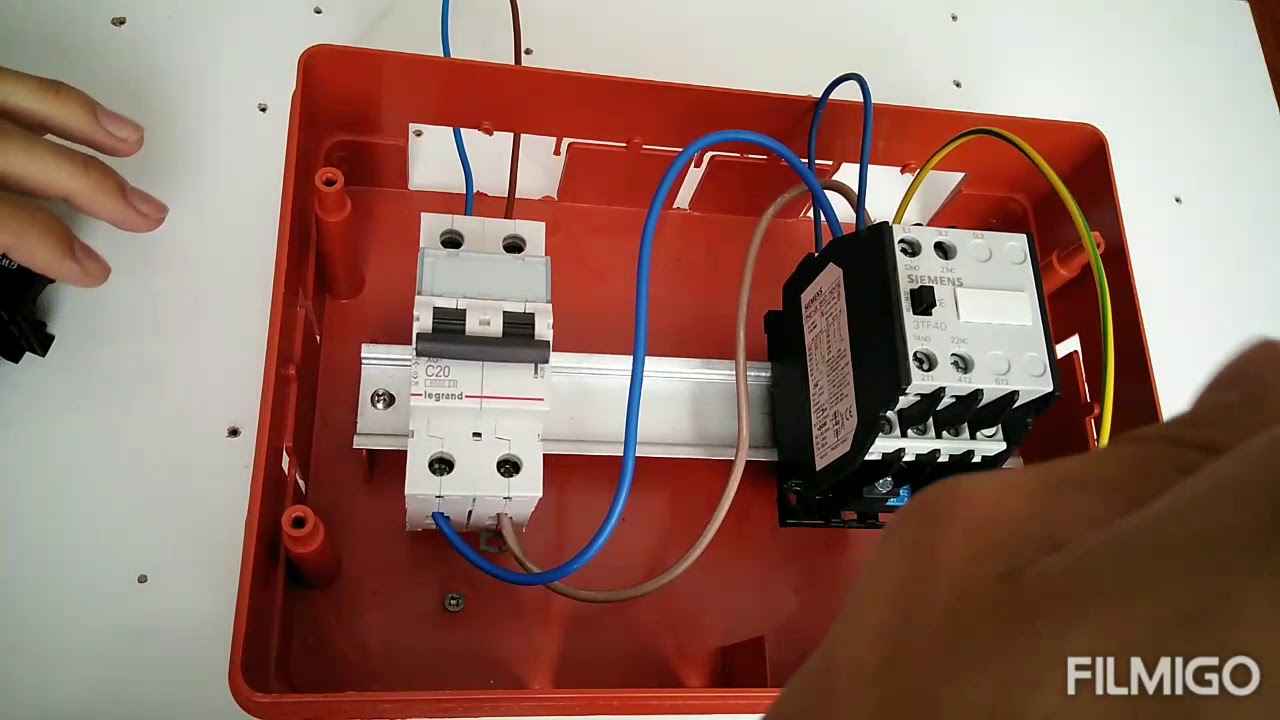 Kontaktör nasıl bağlanır-Start stop bağlantısı ve mühürleme devresi.