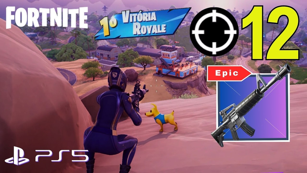 12 Eliminações Solo vs Solo Zero Build Vitória Royale - Fortnite Capítulo 7 Playstation 5 HD 60FPS