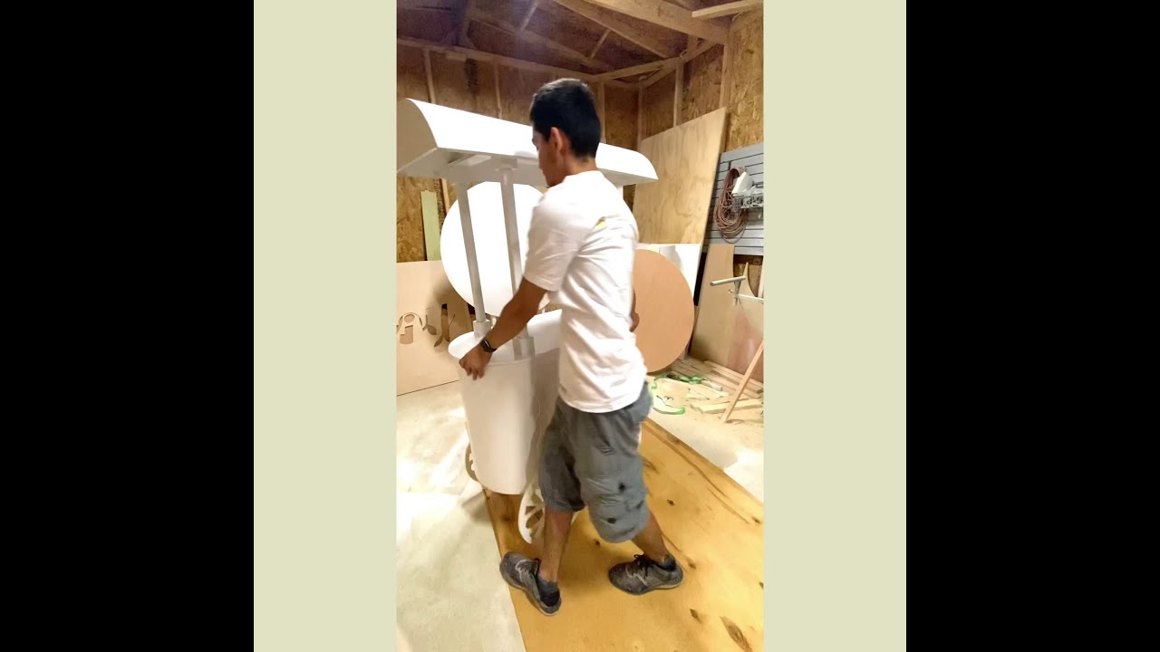 How to build up a collapsible candy cart