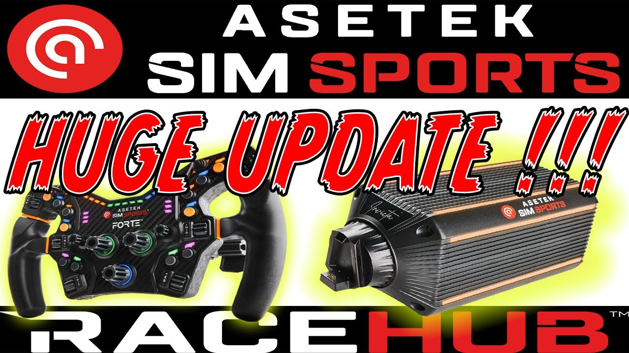 🚨🚨 Big Big Update to All ASETEK FORTE & INVICTA - Pedals - Steering Wheels -  DD Basses 🔥🔥🔥