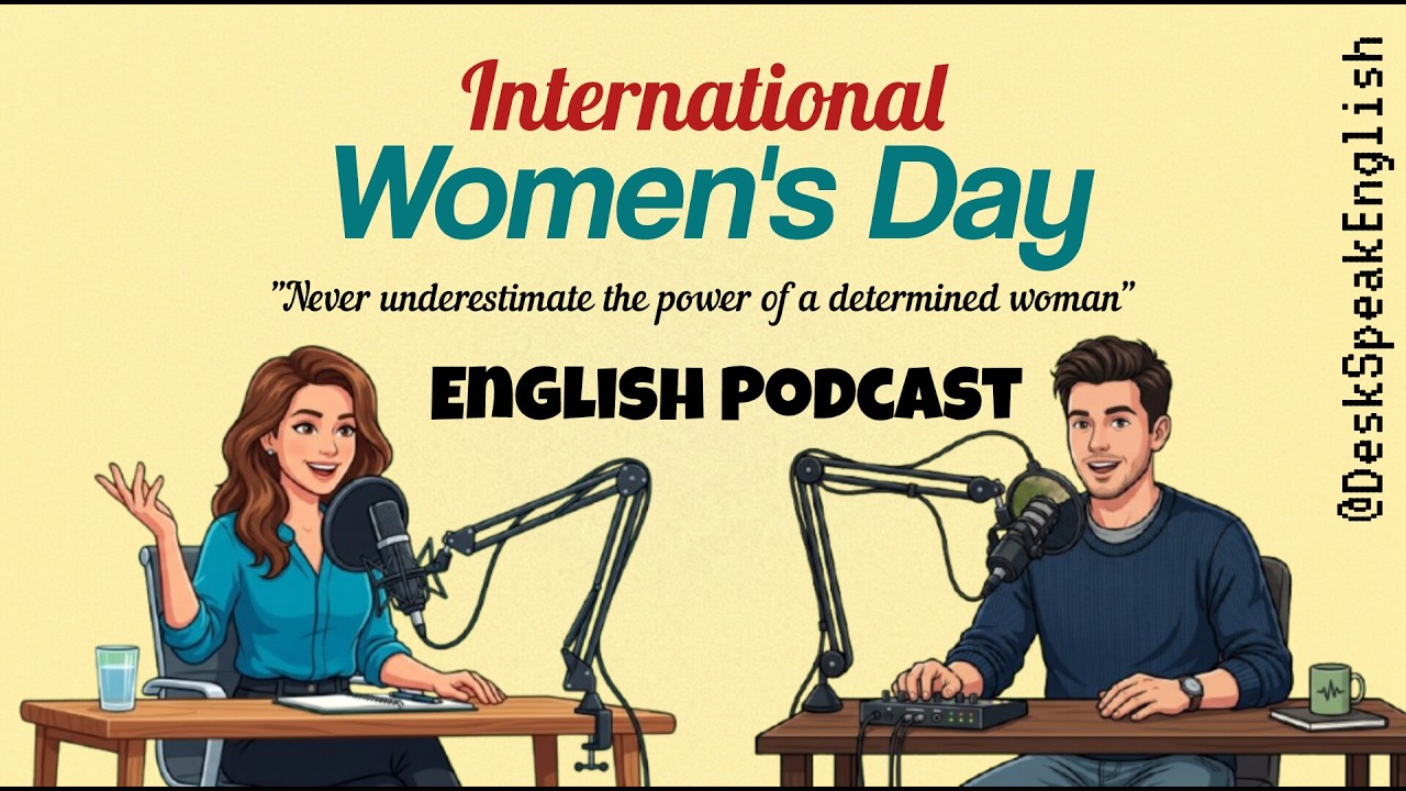 She Never Gave Up 💪 | International Women's Day | Real English Conversation | Beginner A1–A2 Podcast