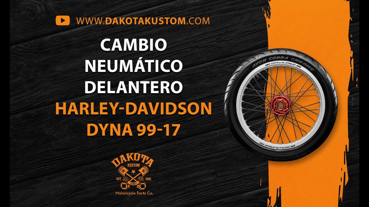 Cambio Neumático Delantero Harley-Davidson Dyna 99-17 - Dakota Kustom