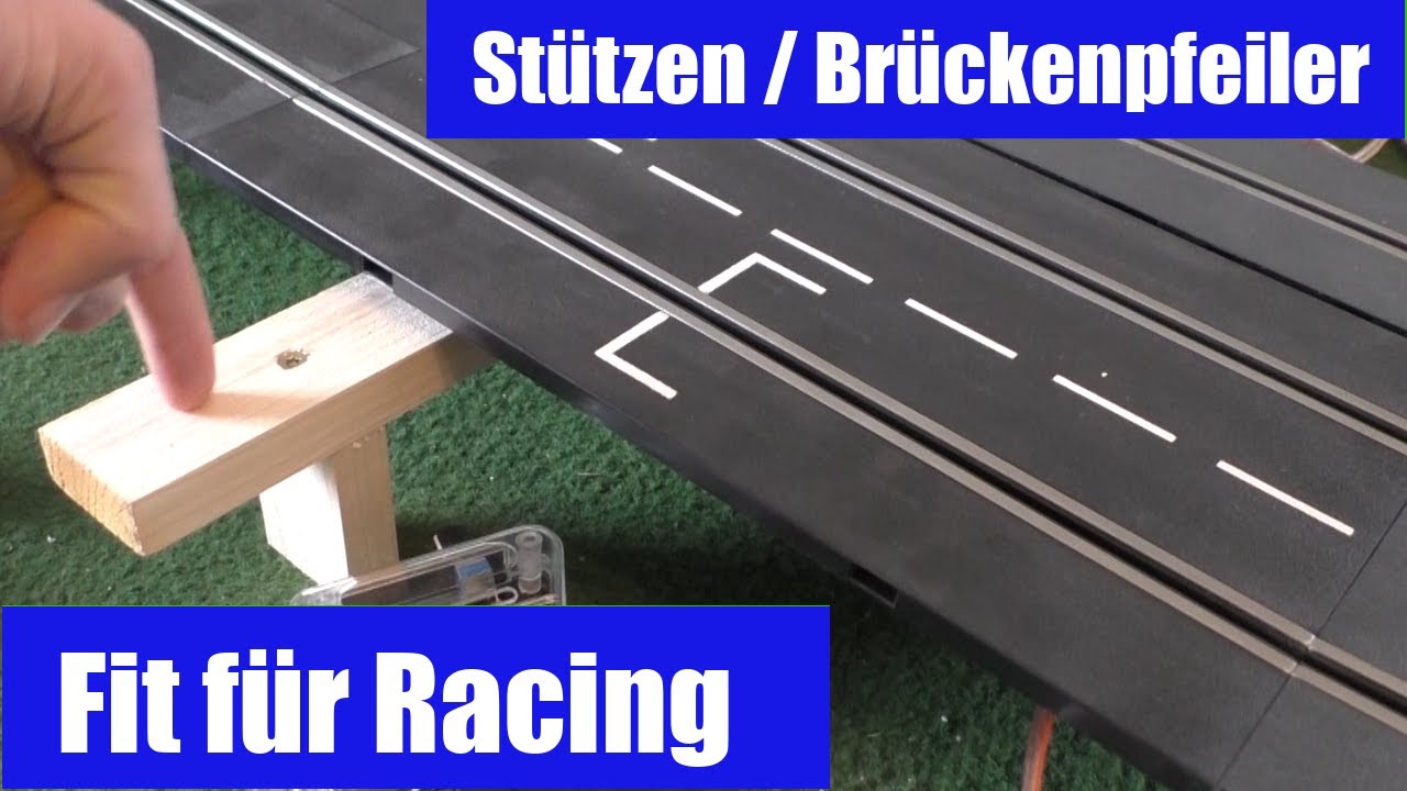 #3 Stützen für die Randstreifen und Update auf der Carrera digital 132 / 124 Bahn.