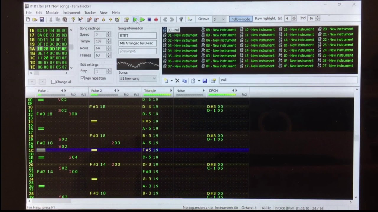 Mili - RTRT Famitracker cover