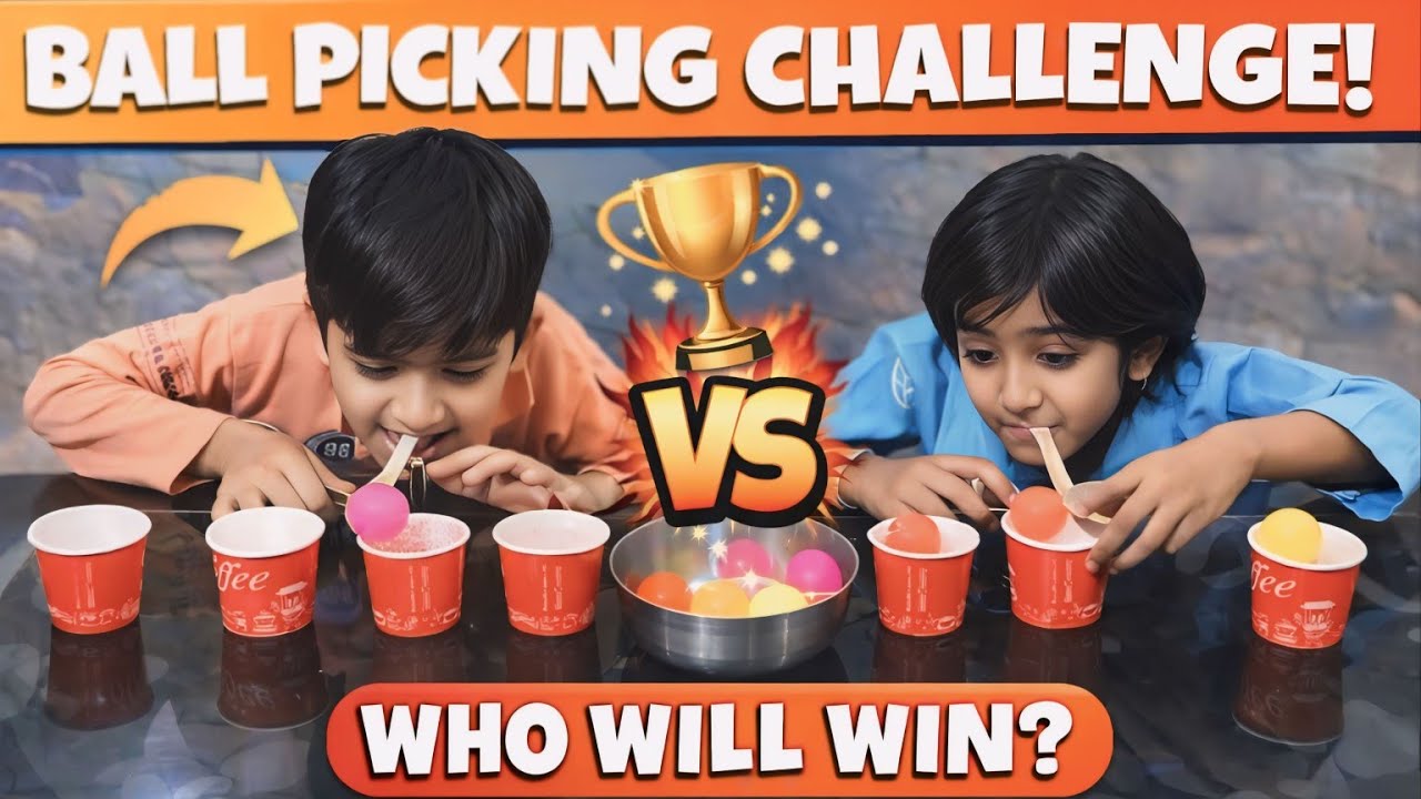 Impossible Spoon Ball Challenge 😱 | Bhai Vs Bhan 😂| Kids Fun Game🤯