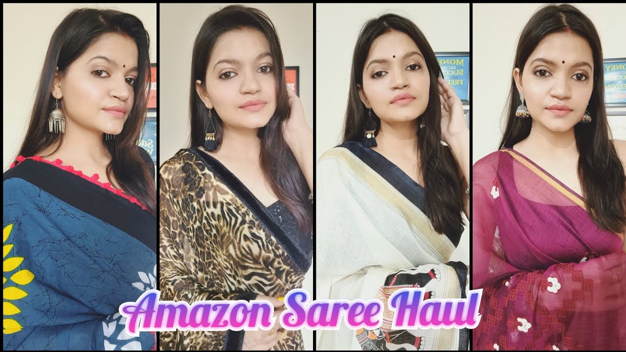 Amazon Saree Haul | Office wear/partywear/Daily wear saree haul | Sarees Under 1000/-