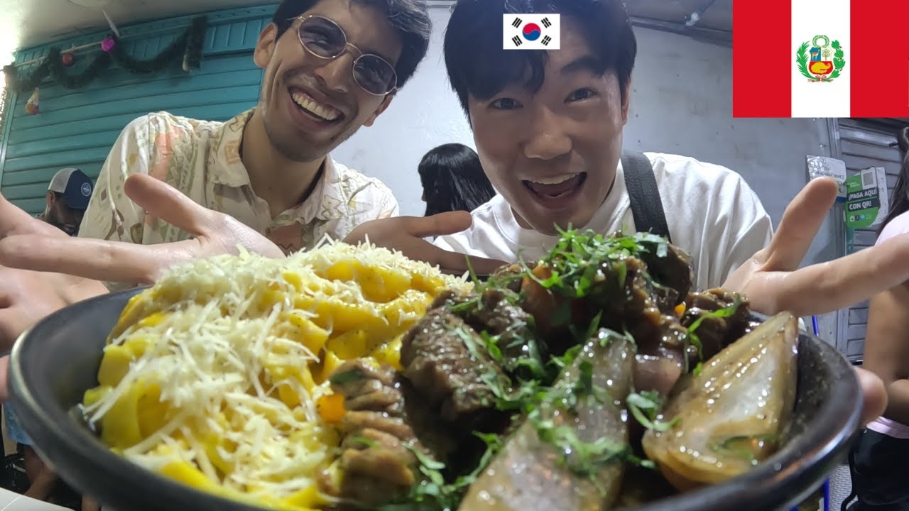 Un coreano en un mercado local: así comen Lomo Saltado los peruanos 🇵🇪
