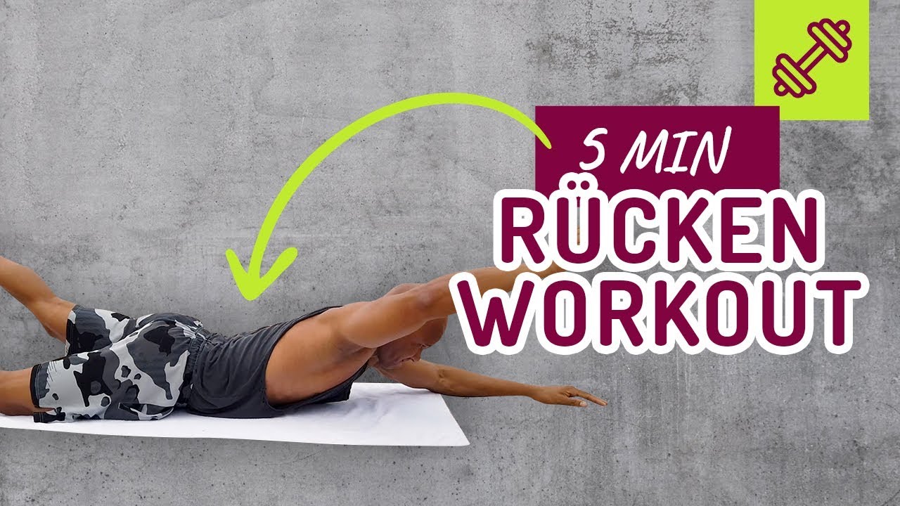 Effektives 5 Minuten Rücken Workout für Zuhause. 10 Übungen, kein Equipment. Coach Cecil