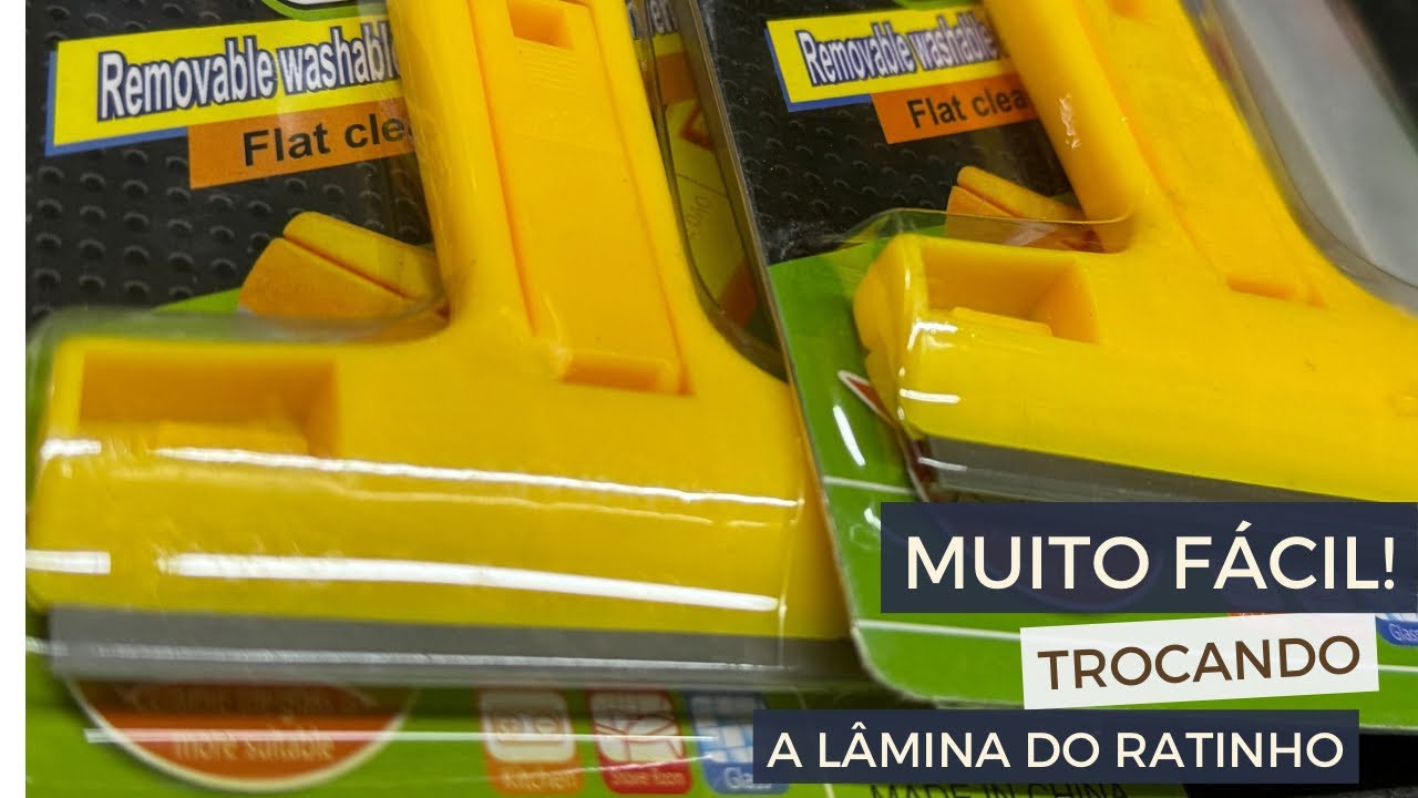 Como trocar a lâmina do ratinho/raspador de adesivos e colas. Aprenda na prática como fazer a troca.