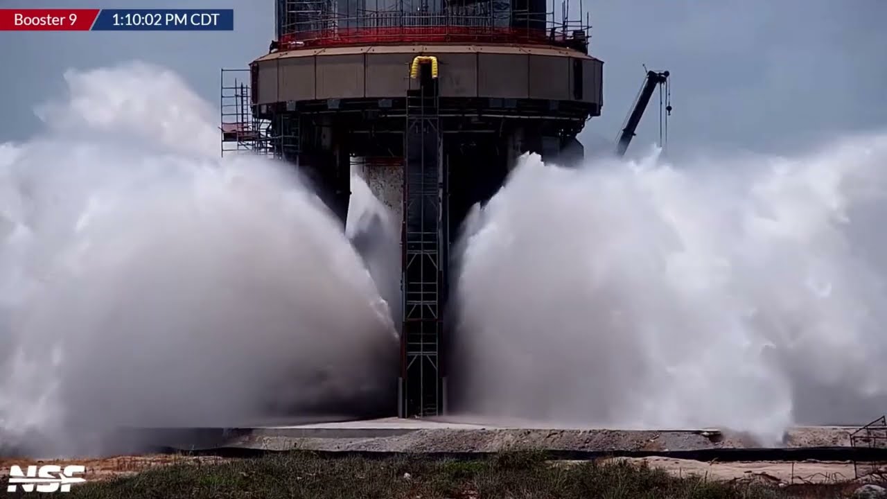 SpaceX Starship Full Pressure Deluge Test