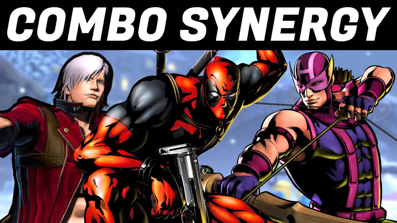 TEAM DEADPOOL/DANTE/HAWKEYE COMBOS! (UMVC3)