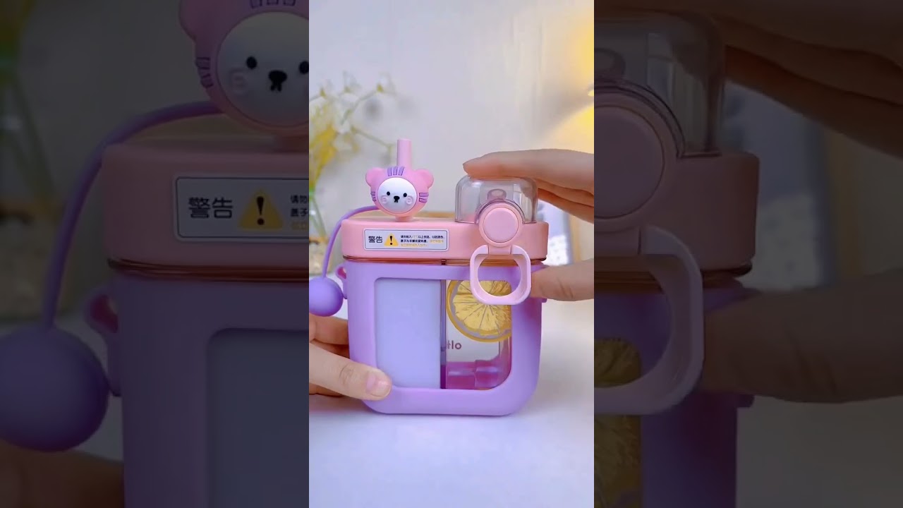cute water bottle for girls and boys #kids #newshorts #unboxing