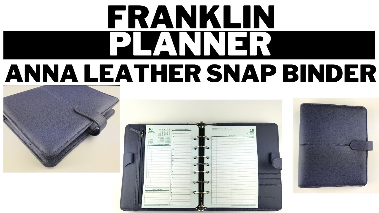 Franklin Planner Anna Leather Snap Binder  |  What fits in 1.25 inch rings vs 1.5 inch rings
