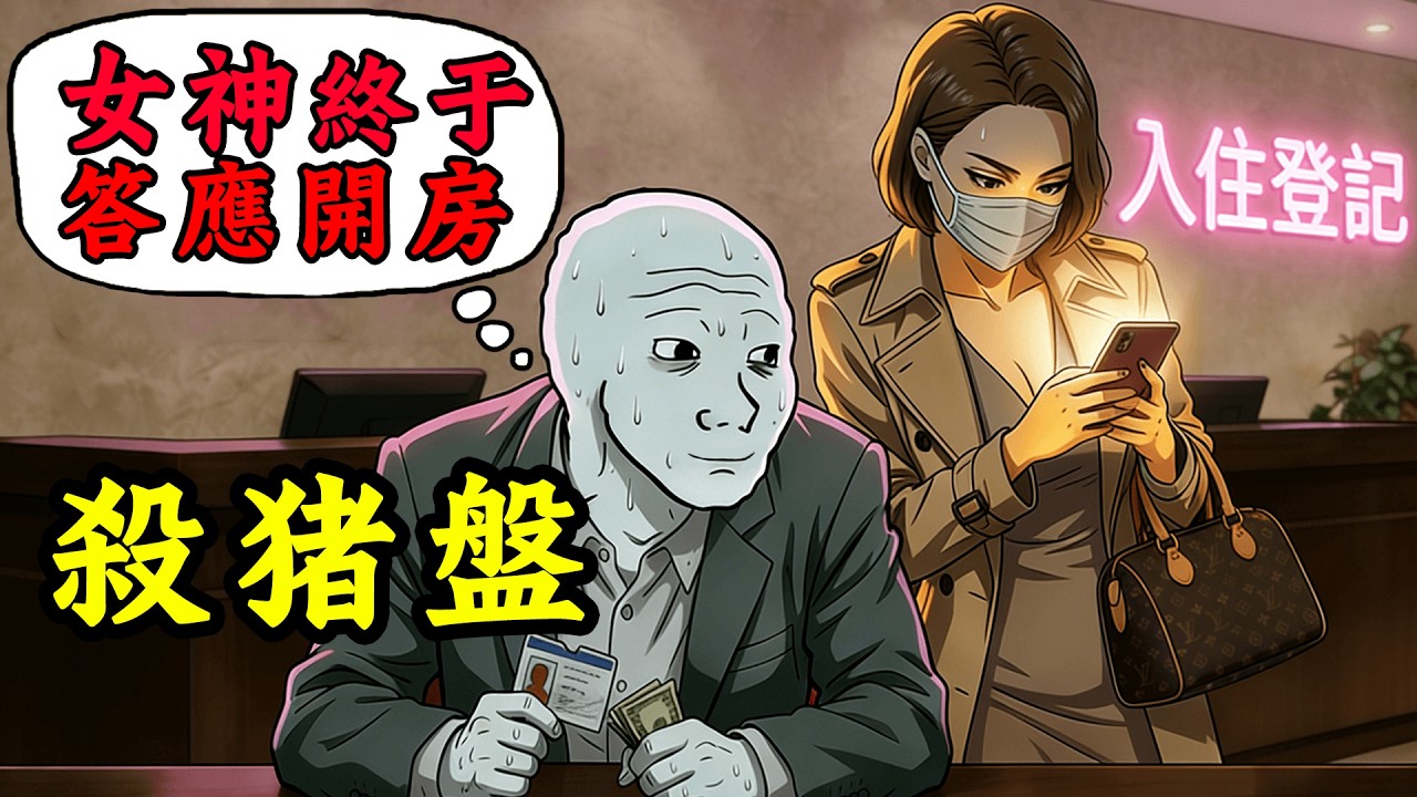 揭秘新型殺豬盤套路：越聰明的男人越容易上當 | wojak | 動畫 | 騙局 | 情感 | 網戀 | 約跑 | 現實