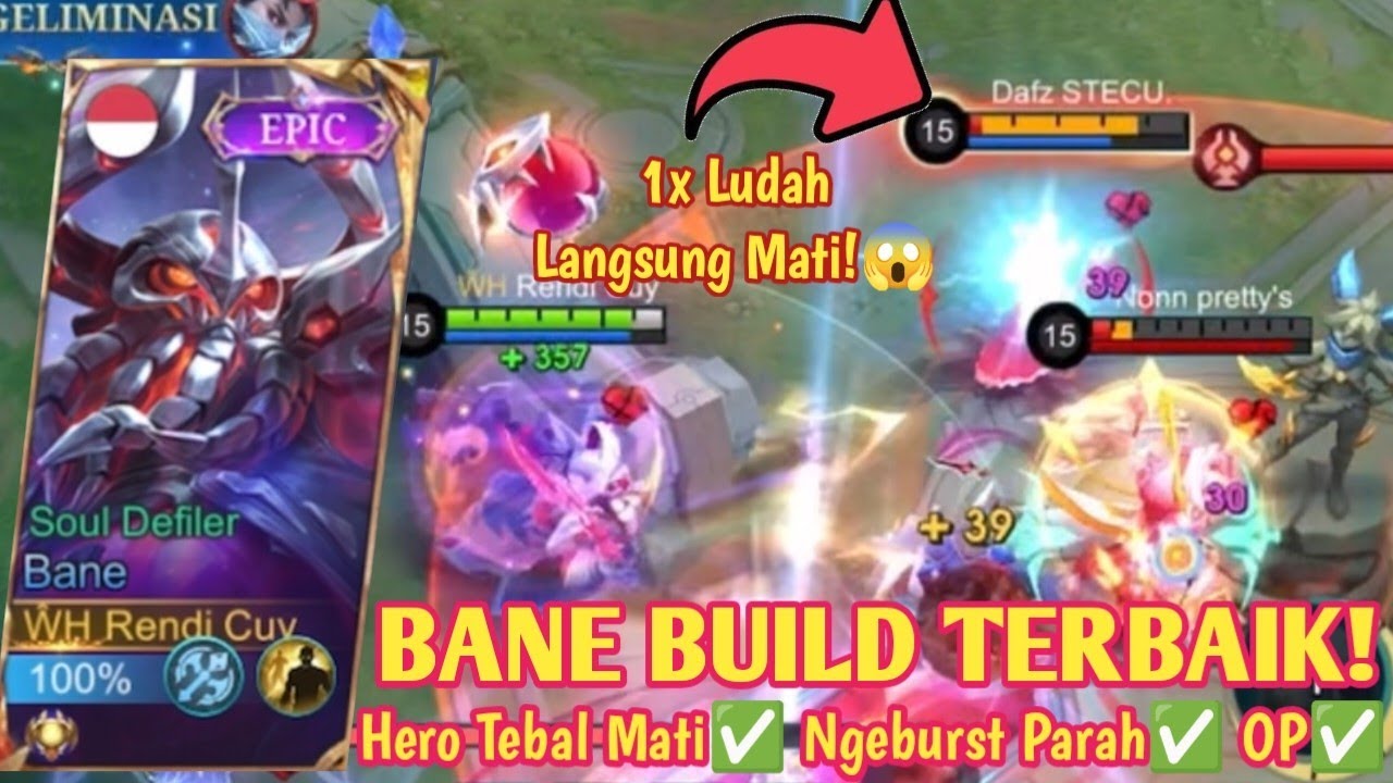 TIPS SKILL 2 BANE BIAR SAKIT MAKSIMAL! FULL DAMAGE 1x COMBO MATI! BUILD BANE TERSAKIT 2025 - MLBB