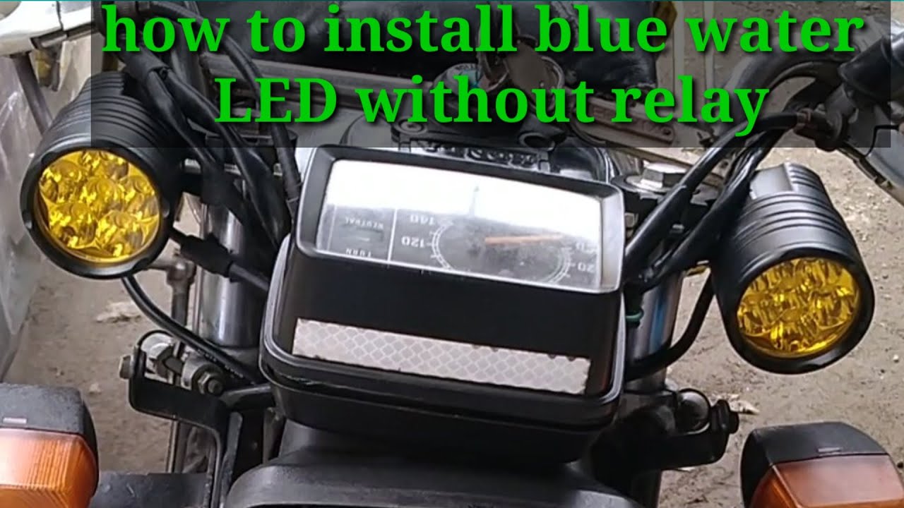 Paano magkabit ng blue water led/how to install led light on motorcycle