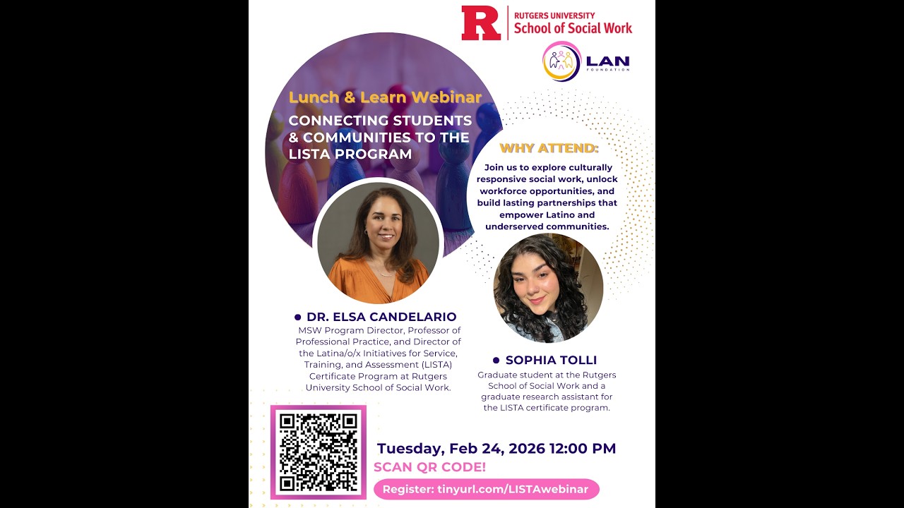 Lunch & Learn: Workforce Development & Culturally Responsive Social Work through LISTA