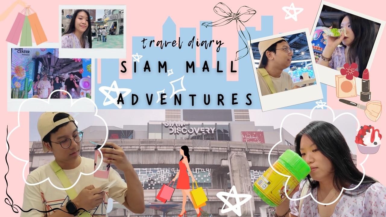 BANGKOK CITY DAY | Siam Mall Adventures | Travel Diary | Chill | 🏬🌞🏙️