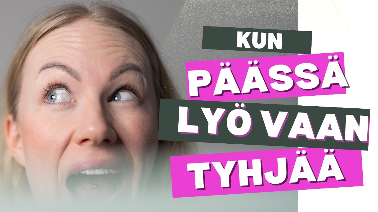 #11 Kun pää lyö tyhjää (ja silti painetaan rec)