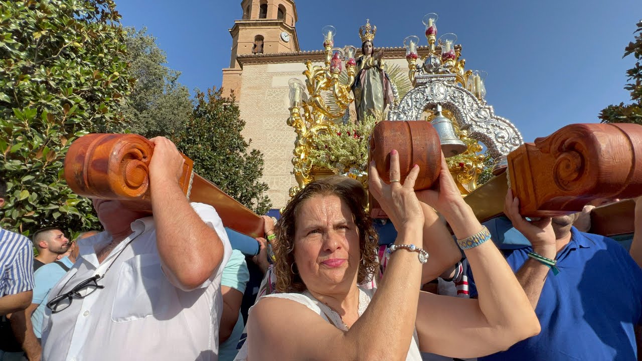Procesión popular de la Inmaculada en Alhendín tras cinco años de espera