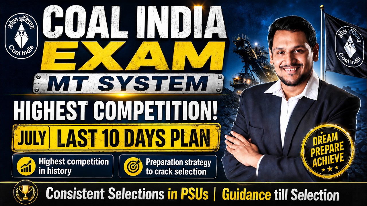 Coal India MT System (CS/IT) exam preparation strategy | CIL MT exam preparation #cil #psu
