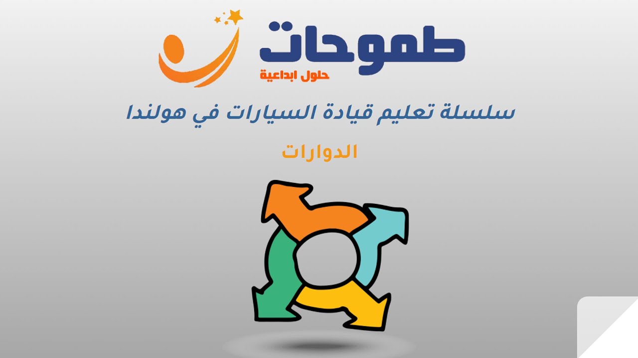 طموحات - سلسلة تقدم تعلم القيادة في هولندا التيوري 2022 الدرس السابع - الدوارات - الدخول الى الدوار.
