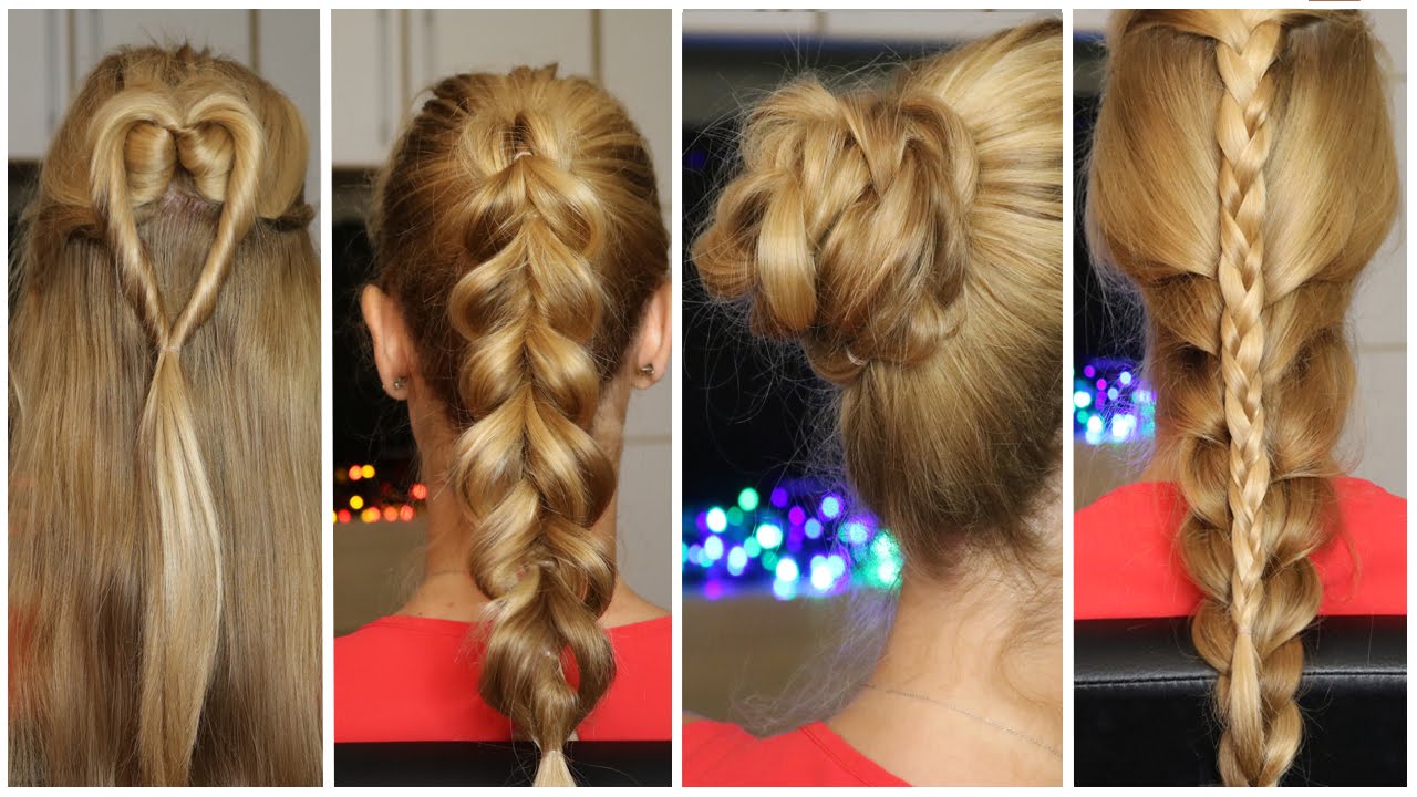 ACCONCIATURE CAPELLI LUNGHI/MEDI FACILI E VELOCI anche per la  SCUOLA