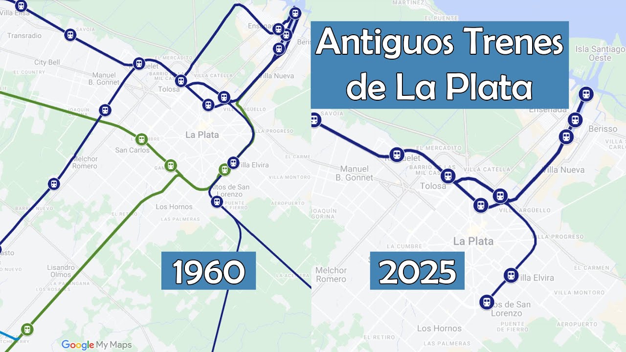 LA PLATA era un paraíso FERROVIARIO, ya no...