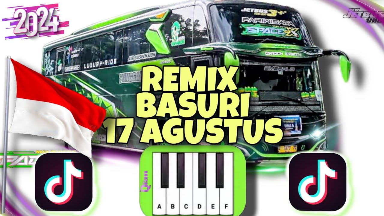 TELOLET BASURI 17 AGUSTUS OKDJ BUS TUNGGAL JAYA SPACEX | TUTORIAL PIANIKA BASURI #basuri 🔥🔥