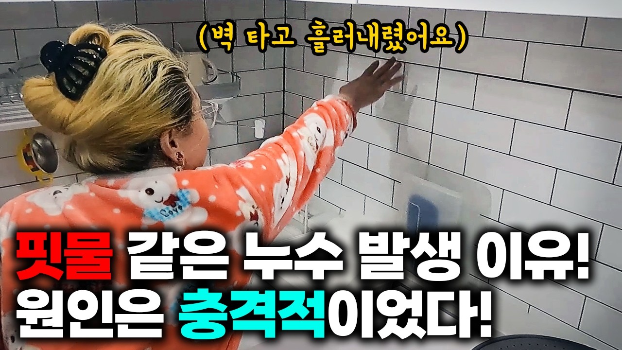 벽 타고 흘러내린 누수라 당연히 윗집이라 확신했는데... 반전이 있었다! (400화) | 하수구공식티비