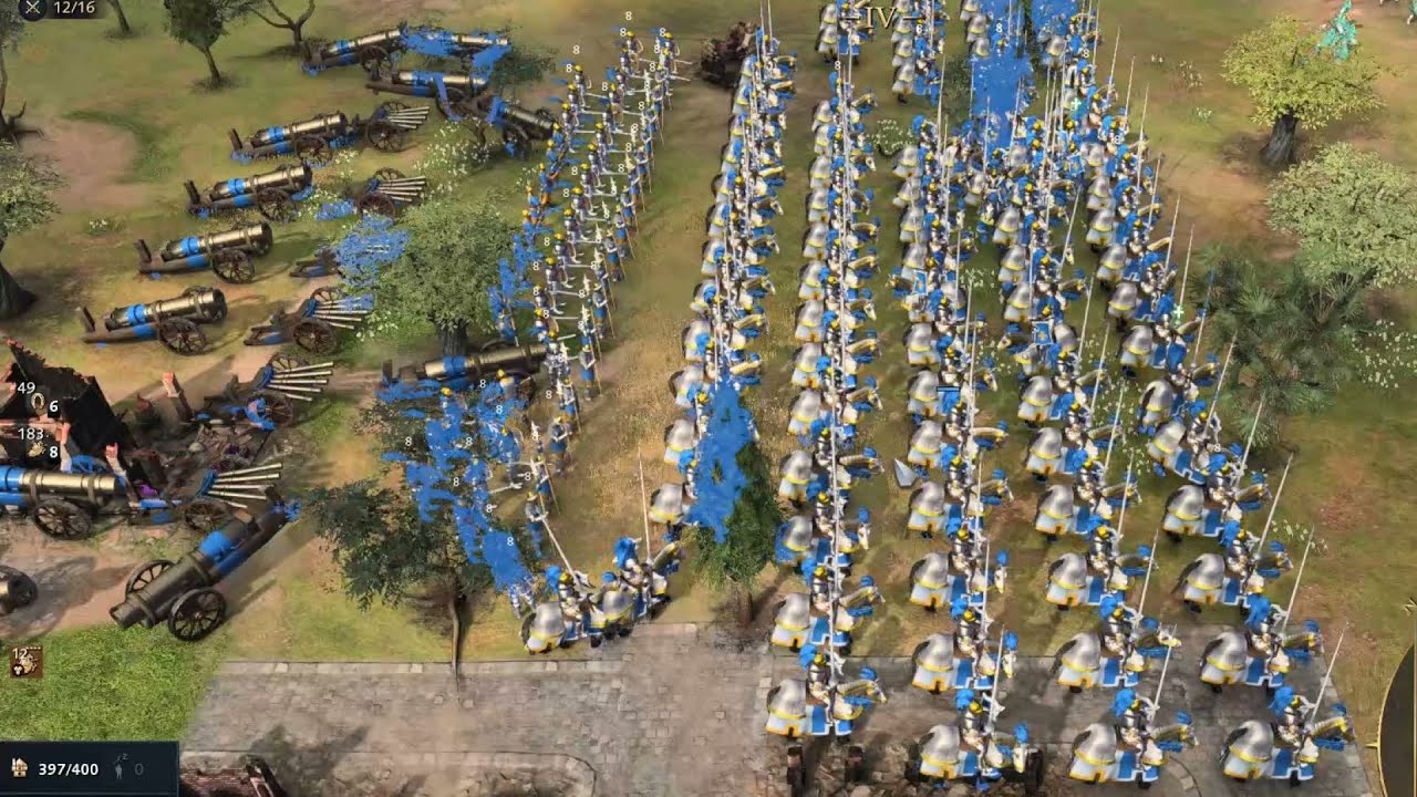 Age of Empires 4 Multiplayer Co-op - Massive French Cavalry On The Offense (4v4)