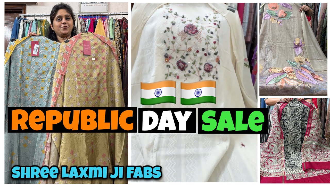 Republic Day SALE On Branded Cotton, Muslin, Mul chanderi & Jamdani Suits | Shwetadhiraj 
