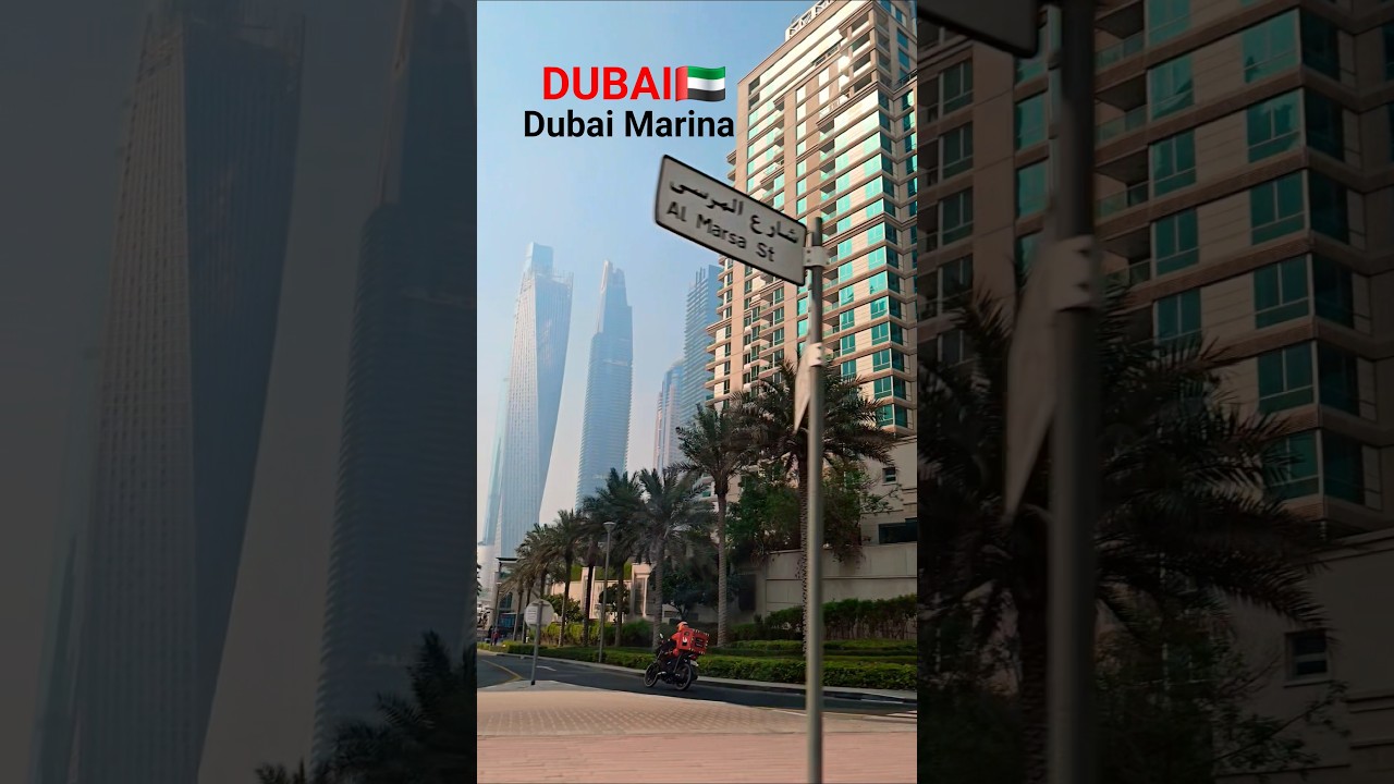 Travelling In Dubai Marina🇦🇪❤️| #shorts#shortsfeed#traveling #dubaimarina#dubai#viralsong #roadview