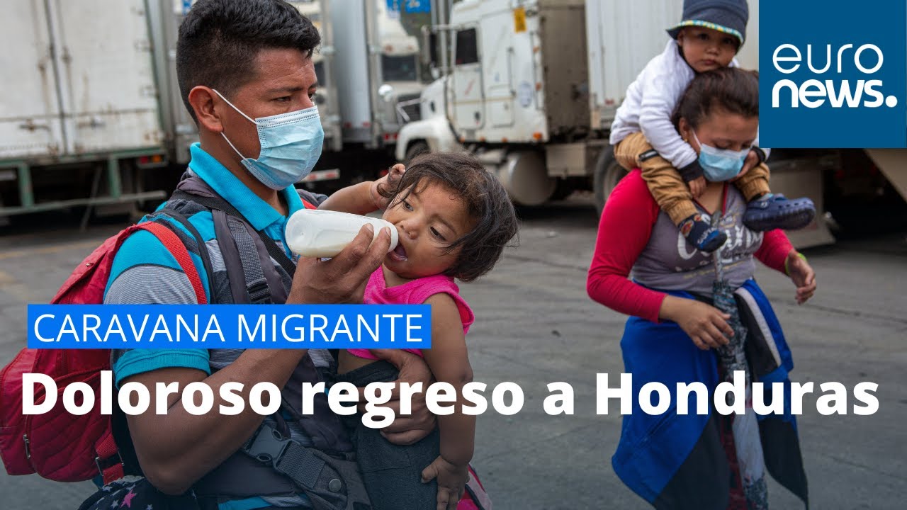 Doloroso regreso a Honduras de los migrantes de la caravana
