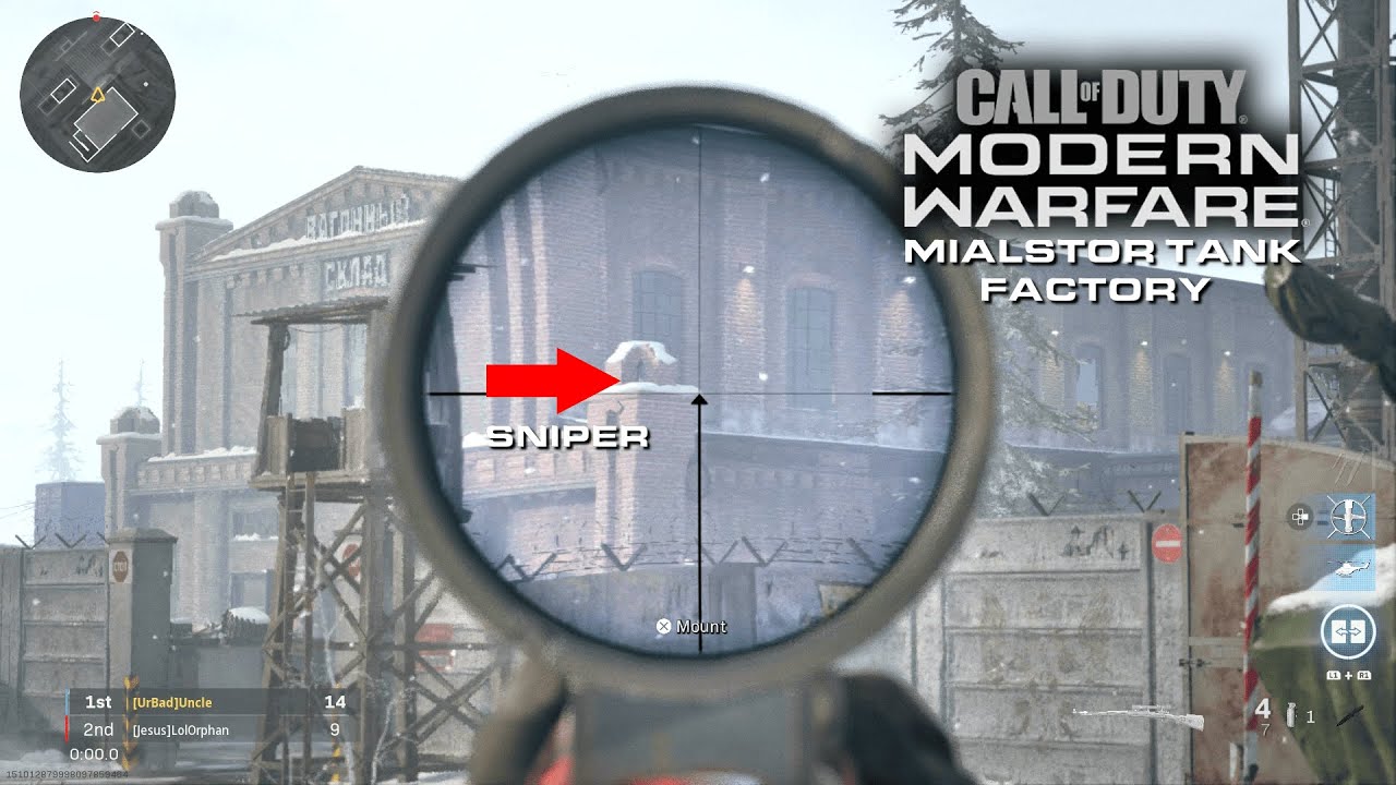 Modern Warfare - HIDING SPOTS & GOD SPOTS on Mialstor Tank Factory ( MW Season 6 )