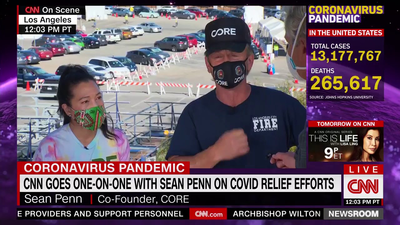 Sean Penn and Ann Lee Talk COVID-19 Response with Paul Vercammen