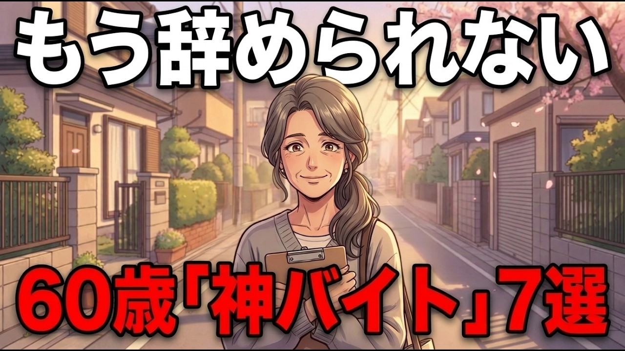 60代の「快適な穴場バイト7選」。年金月7万円、孤独な主婦が「働く楽しさ」と生きがいを見つけた奇跡の物語