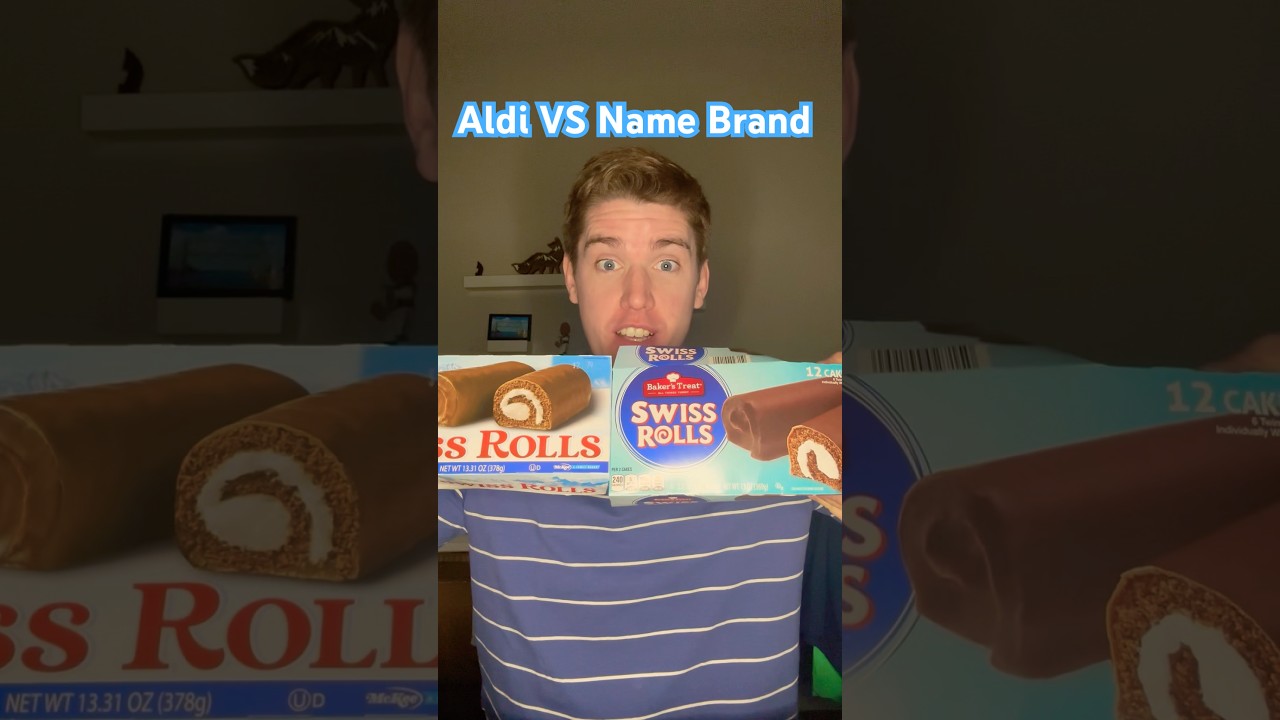 Aldi vs Name Brand: Little Debbie Swiss Rolls #aldi #foodreview #swissroll #hashtag