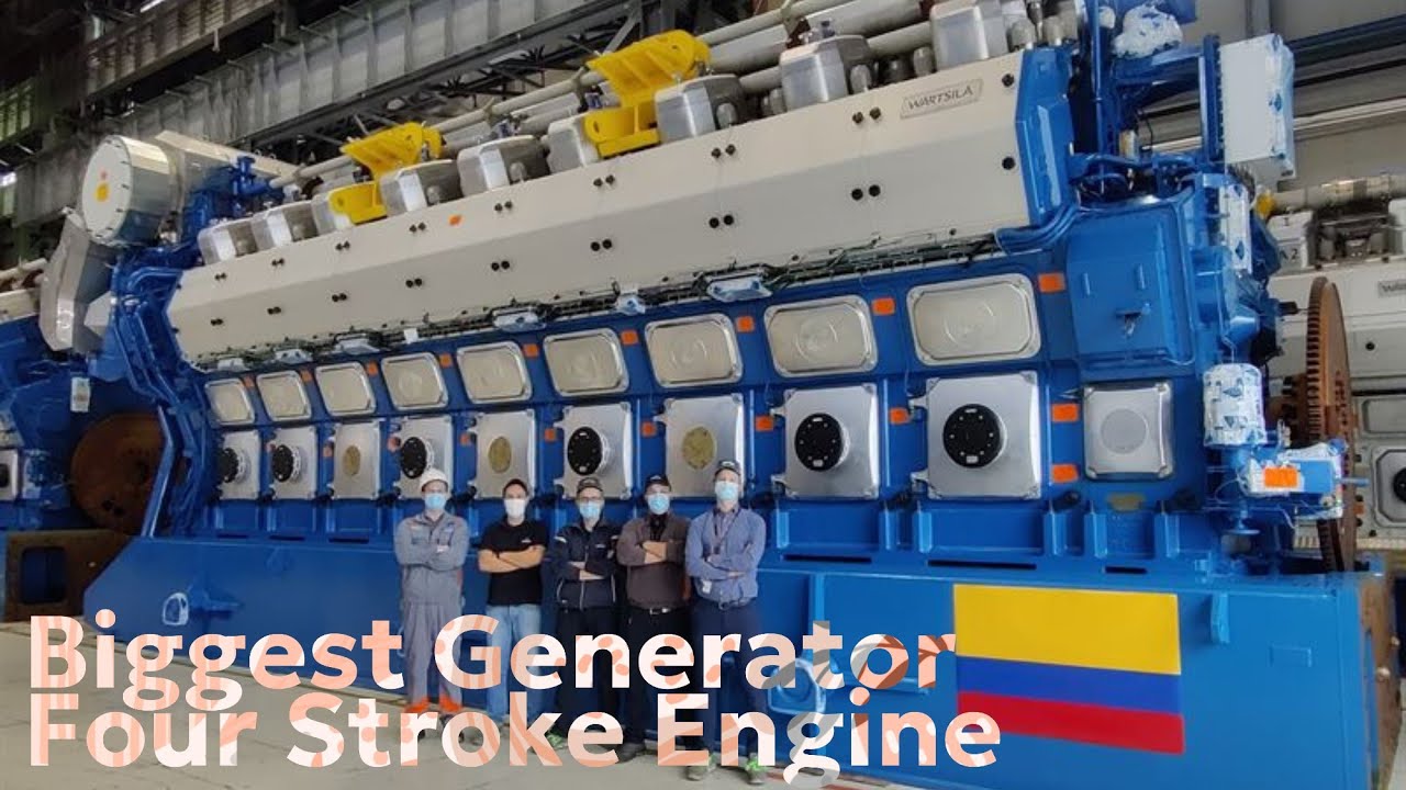 19MW generator overview (Wartsila 18V50SG)