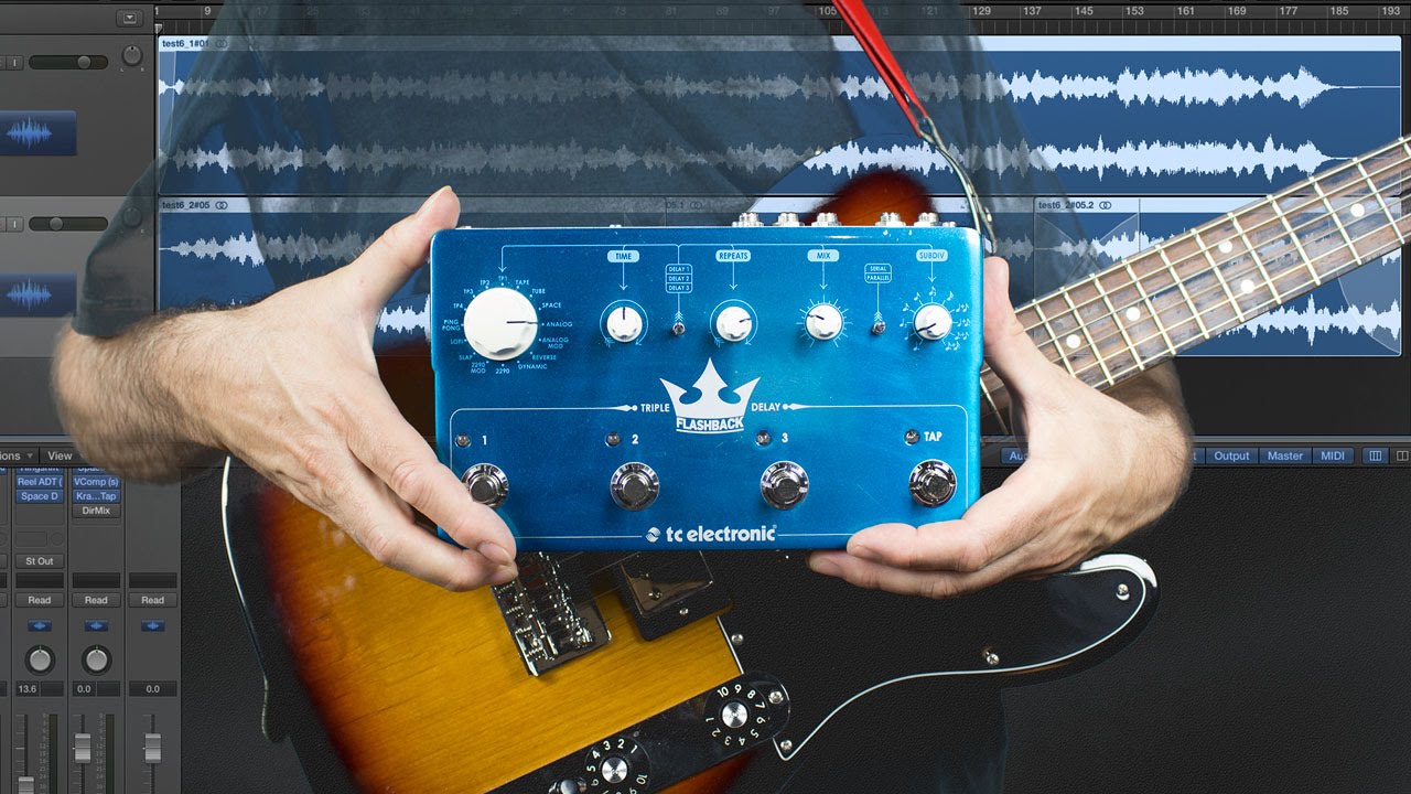 Recording Ambient Guitar Tutorial/Walkthrough 1 (TC Electronic Flashback Triple Delay, Logic Pro X)
