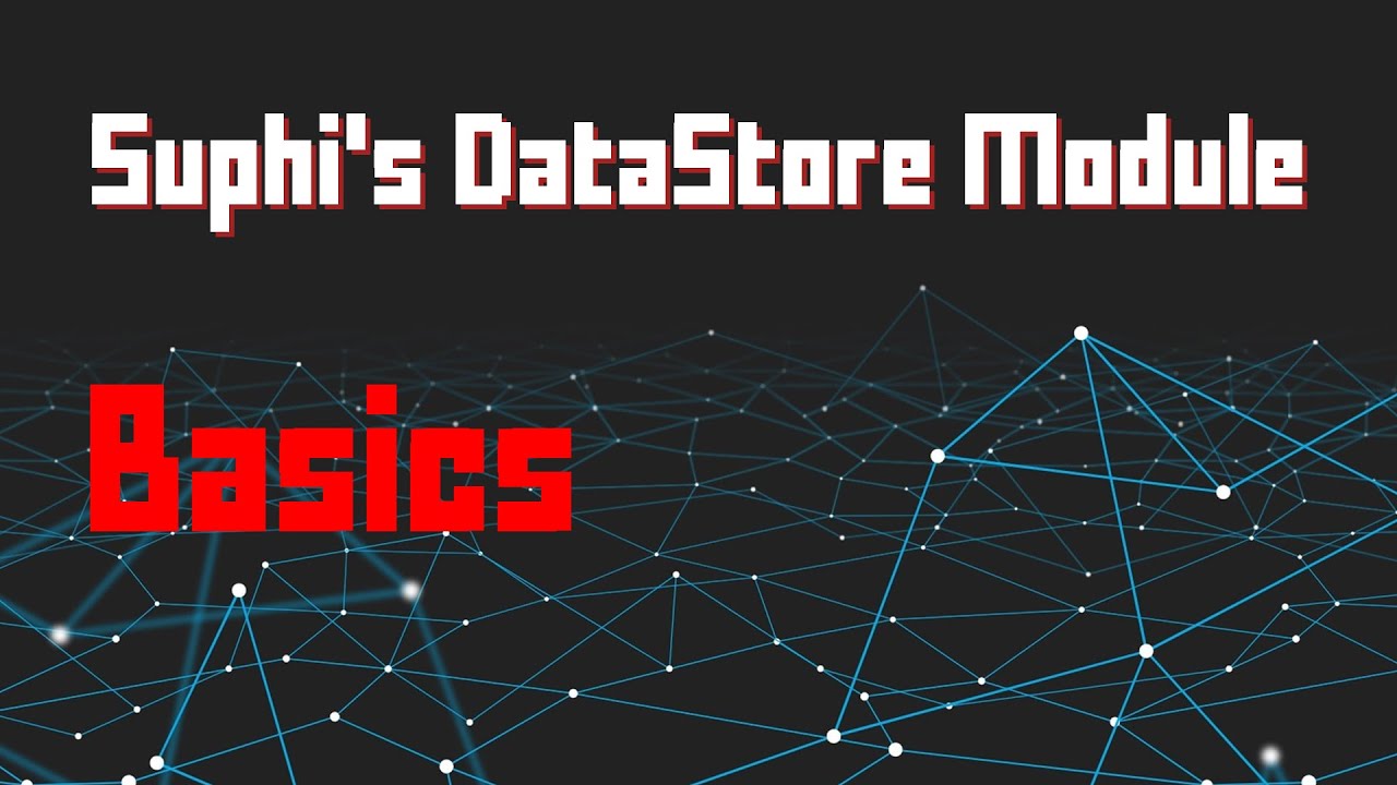 Suphi's DataStore Module Basics - Roblox Scripting Tutorial