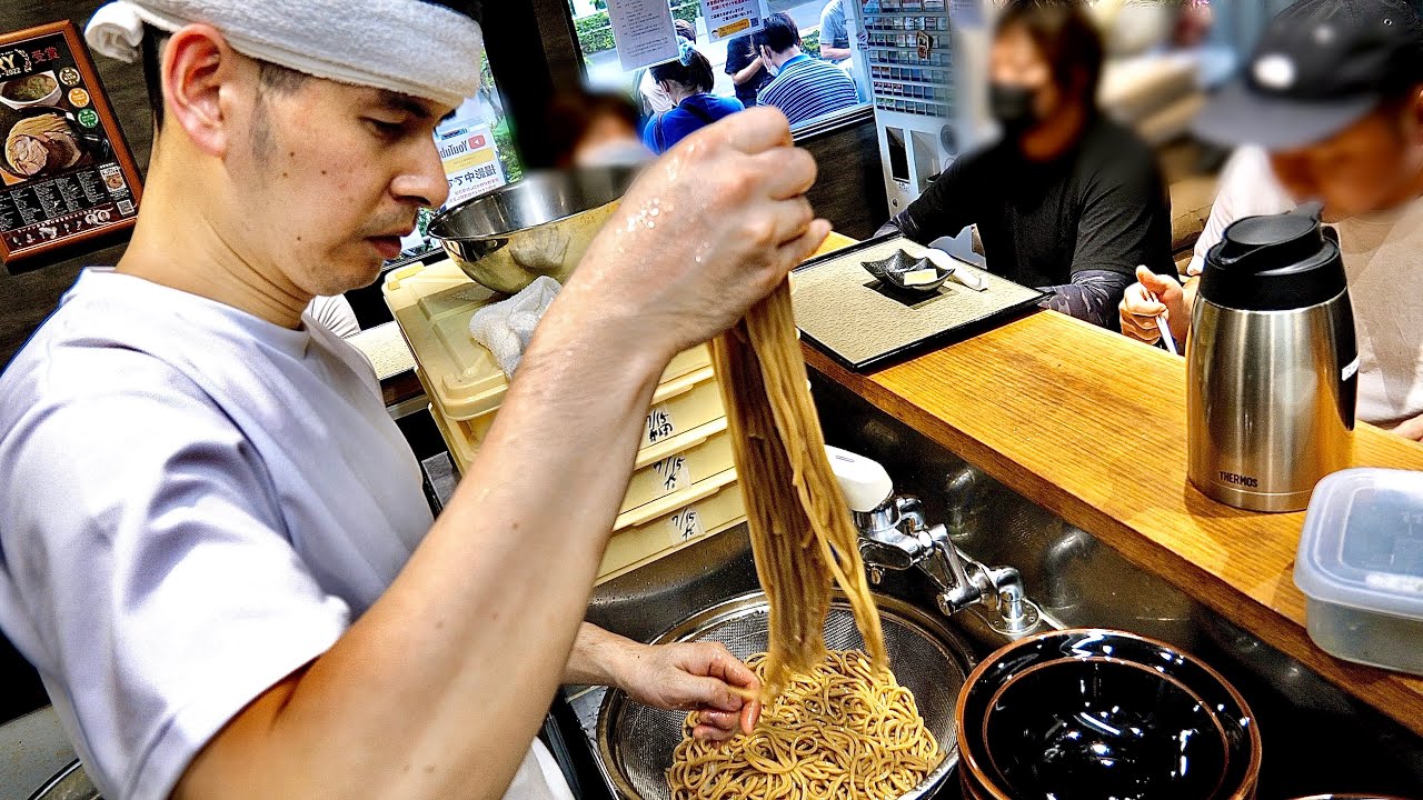美しすぎる極太麺に動物系濃厚つけ汁！行列の絶えない東京つけ麺の超新星【中華蕎麦ひら井】
