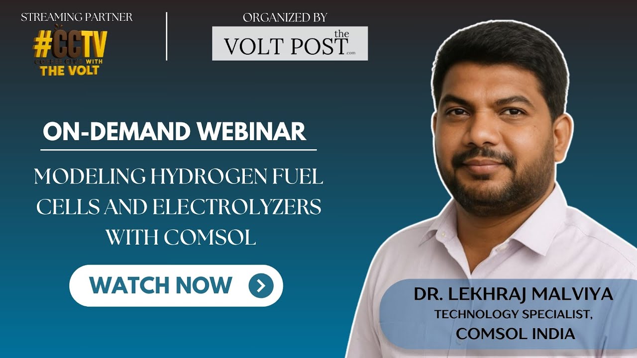 Free Webinar on Modeling Hydrogen Fuel Cells and Electrolyzers with COMSOL