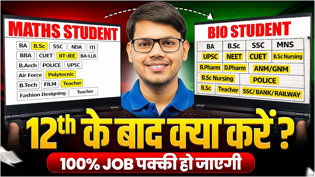 12th के बाद क्या करें? | Best Career Options After 12th Science (Math & Bio) | 2026-27 | Vidyakul
