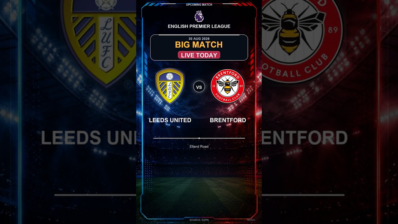 Leeds United vs Brentford | English Premier League | Live Today