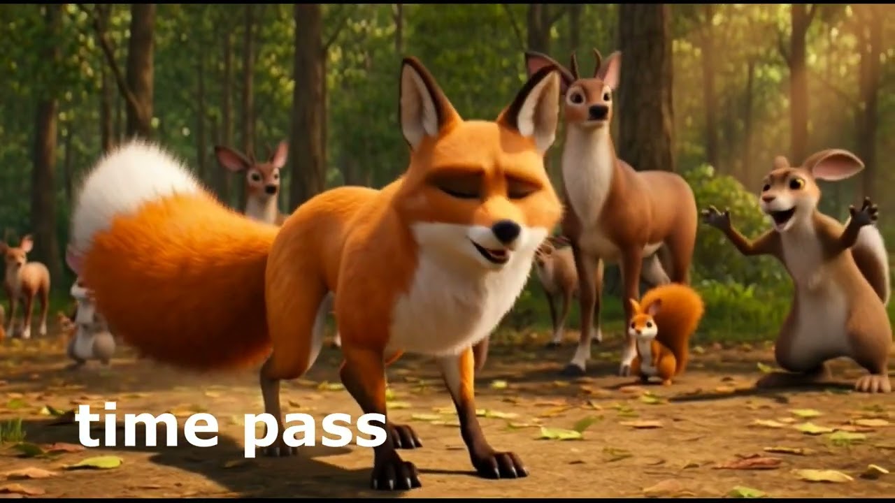 🐯 అడవి కథ – తెలివైన నక్క fox