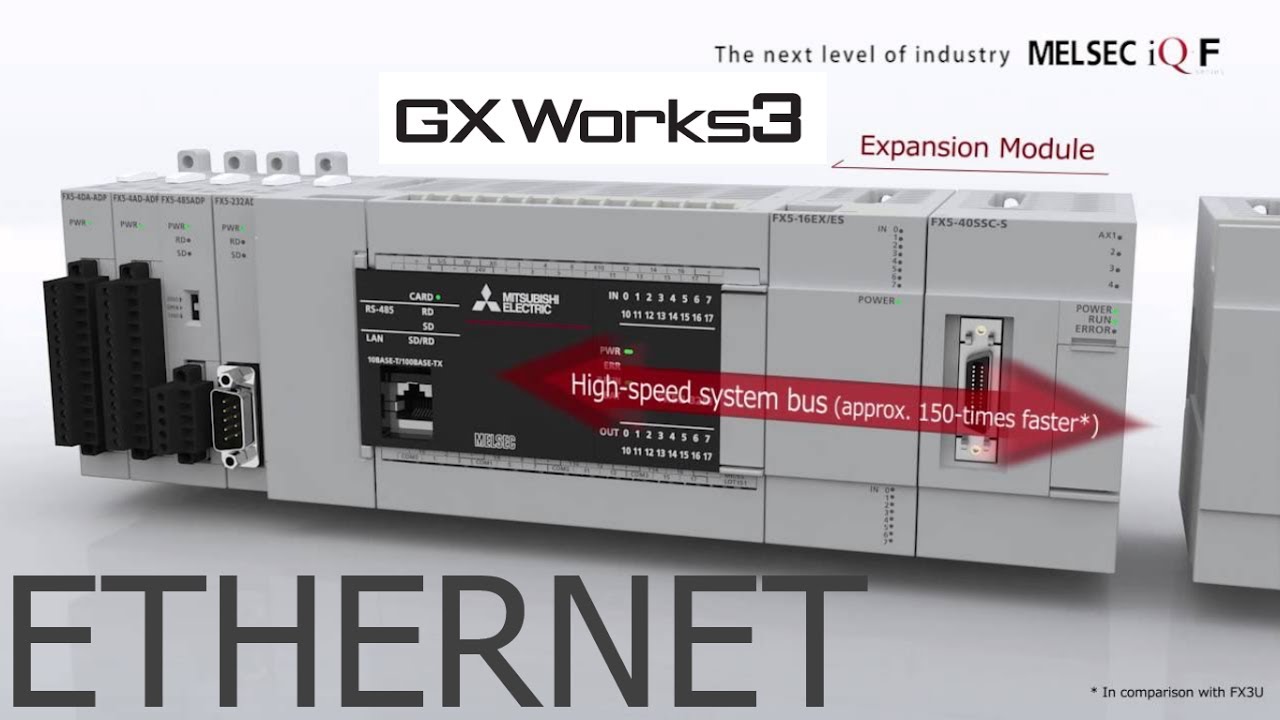 FX5U  CONEXION ETHERNET GX WORKS 3