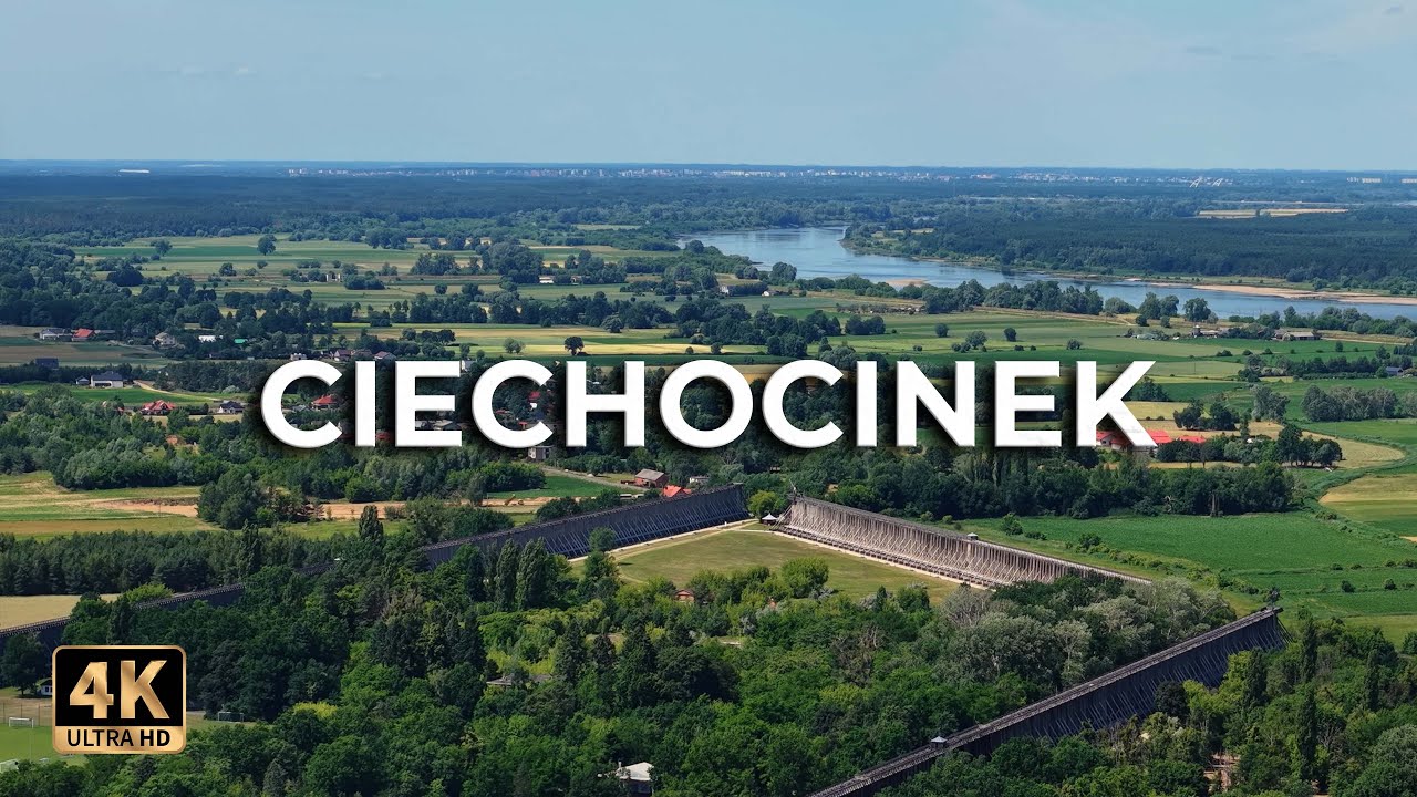 Zaskakujące piękno Ciechocinka z góry – Tężnie, parki i więcej! [4K]